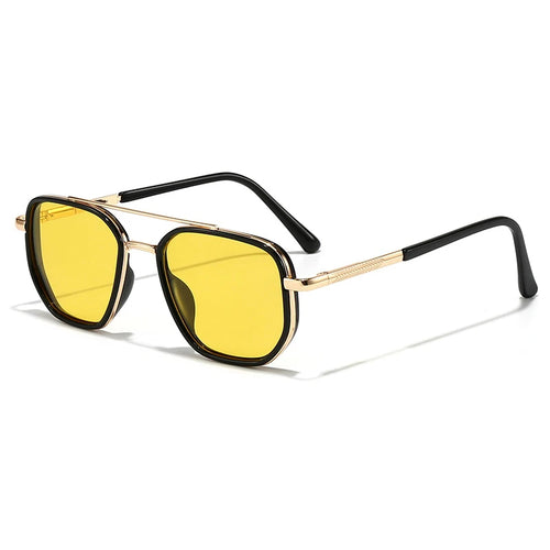 Polarized Geometric Double-Beam Sunglasses